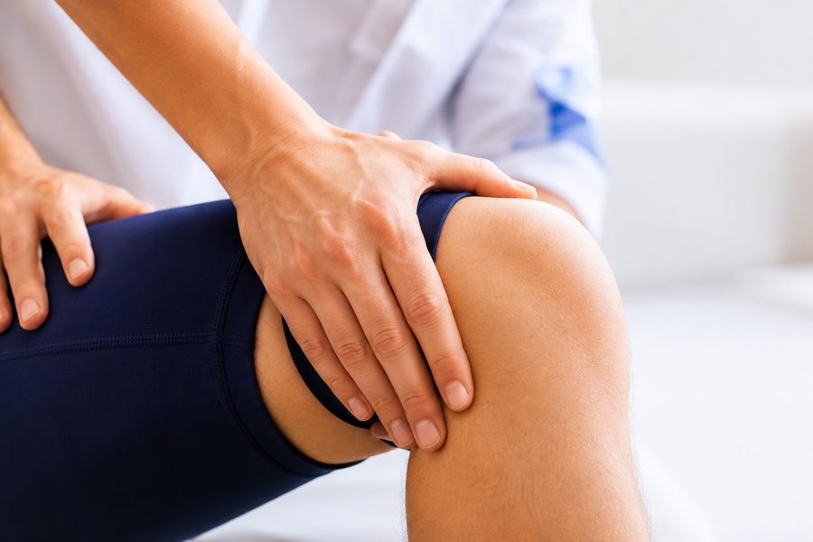 Physiotherapist treating a client at the Sage home clinic in Truganina